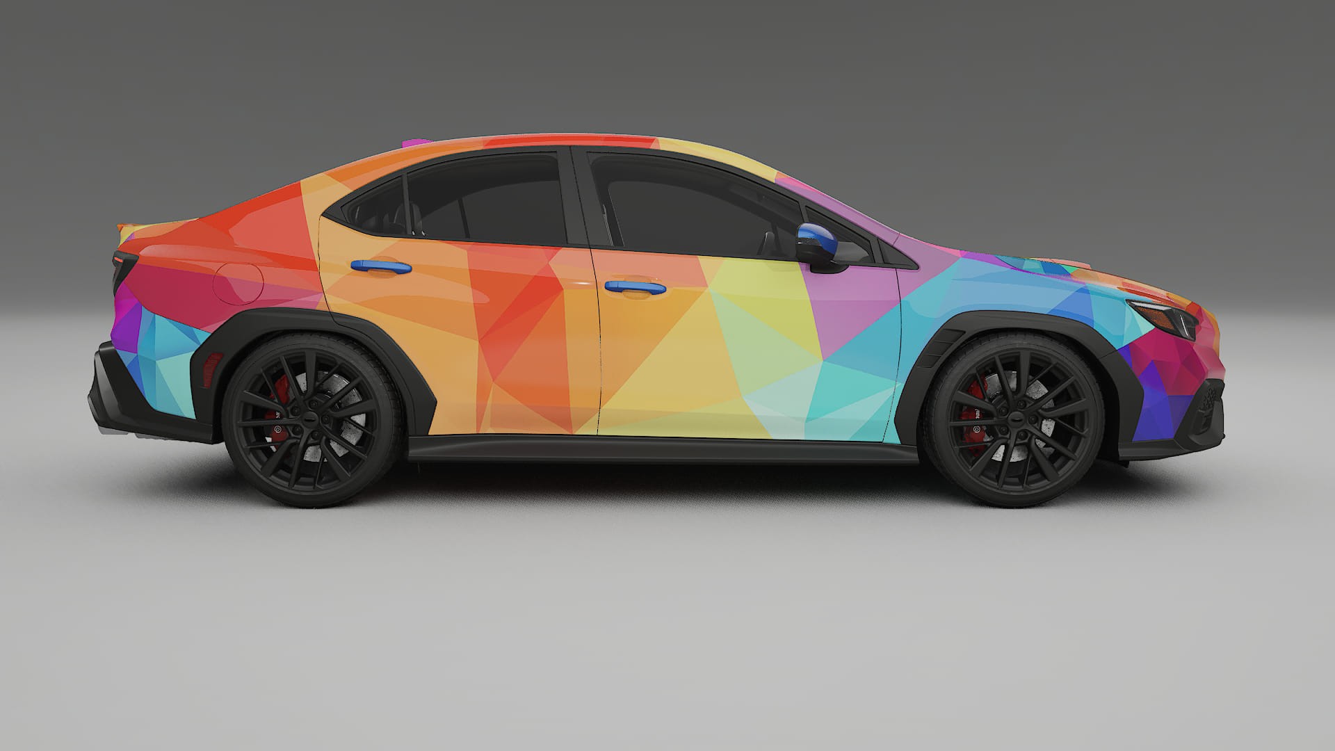 Subaru WRX VB VECTOR VIBE – Designový Wrap PPF Fólie na auto - tisknutelný polyuretan