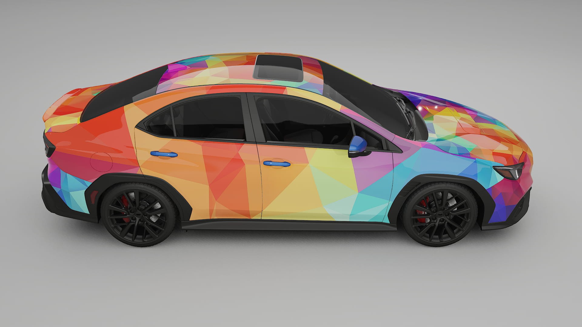 Subaru WRX VB VECTOR VIBE – Designový Wrap PPF Fólie na auto - tisknutelný polyuretan