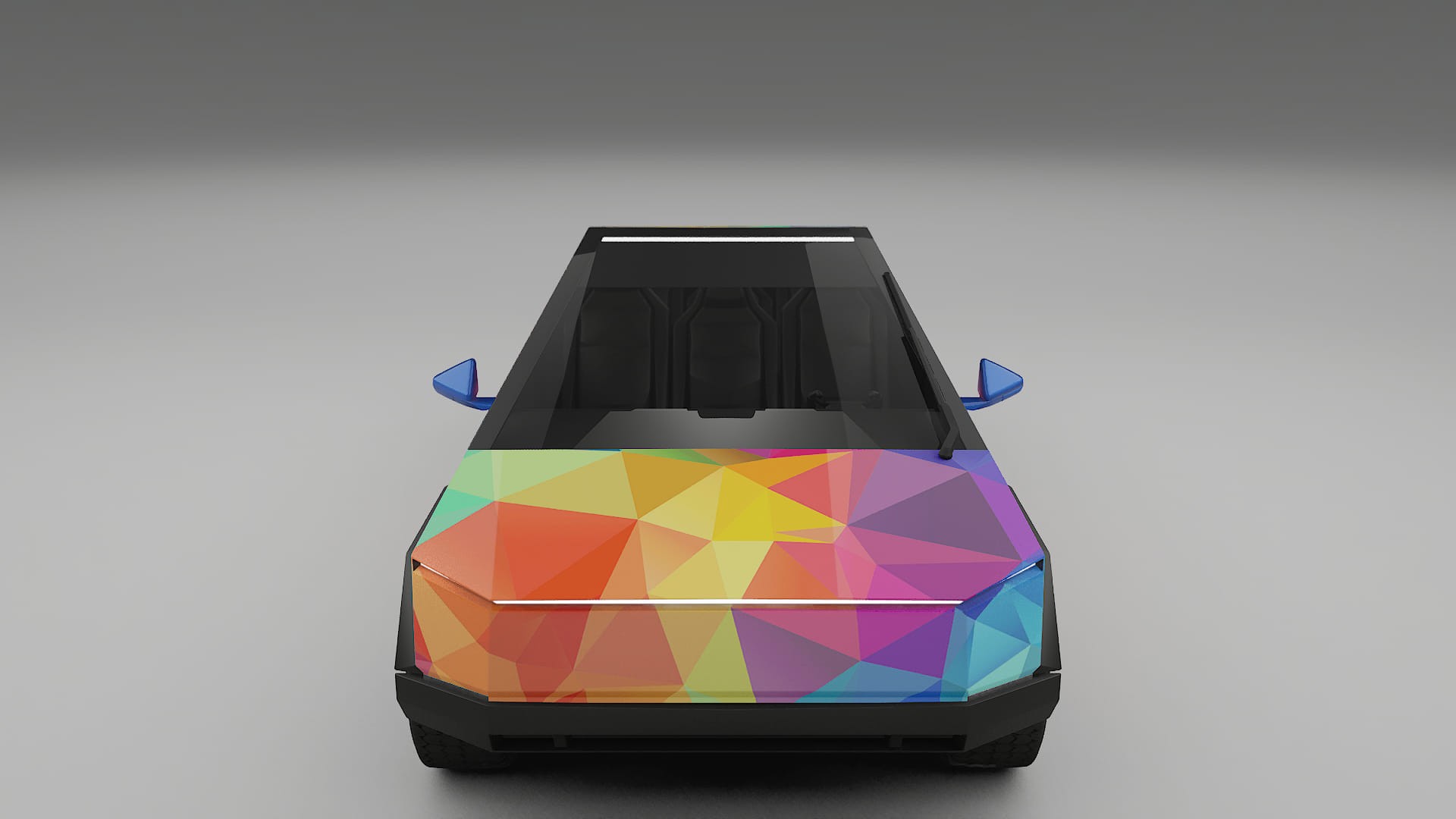 Tesla Cybertruck VECTOR VIBE – Designový Wrap PPF Fólie na auto - tisknutelný polyuretan