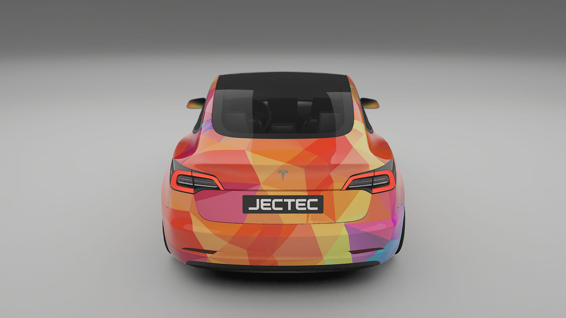 Tesla Model 3 VECTOR VIBE – Designový Wrap PPF Fólie na auto - tisknutelný polyuretan