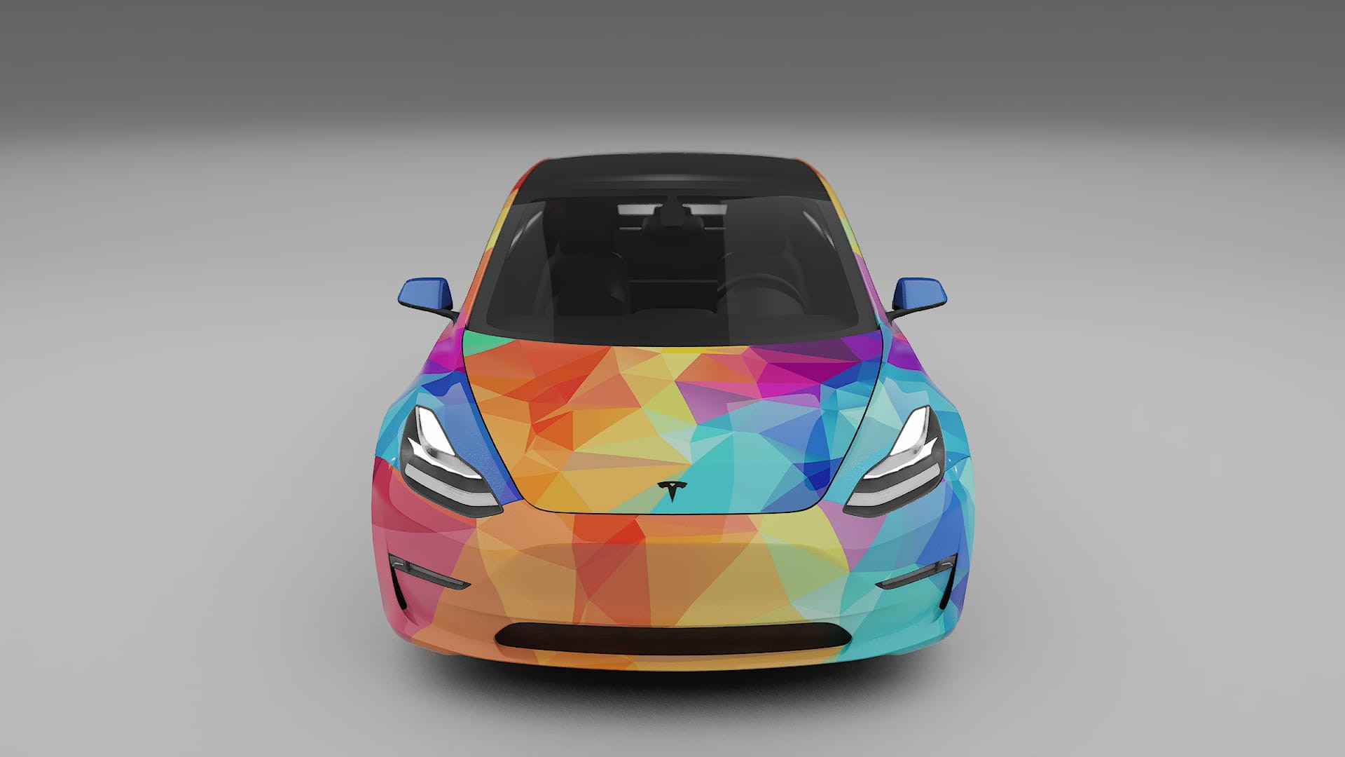 Tesla Model 3 VECTOR VIBE – Designový Wrap PPF Fólie na auto - tisknutelný polyuretan