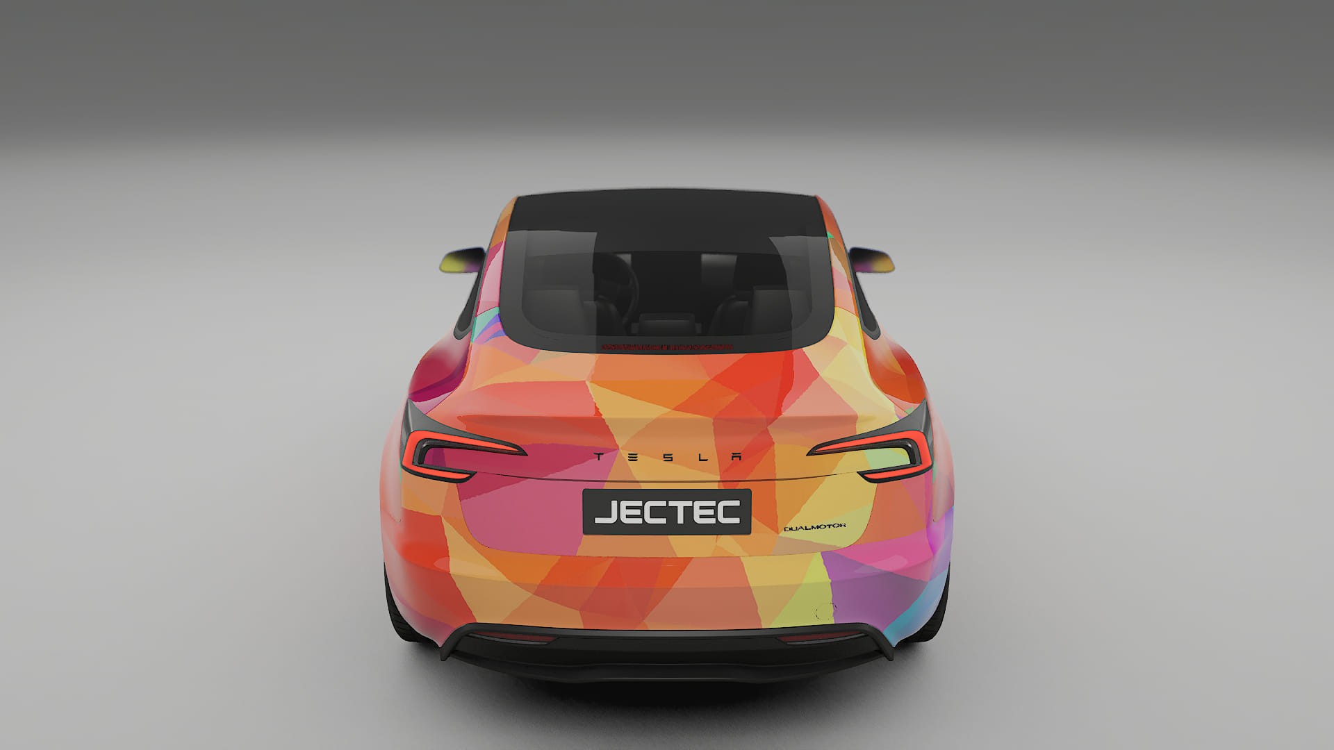 Tesla Model 3 Highland VECTOR VIBE – Designový Wrap PPF Fólie na auto - tisknutelný polyuretan