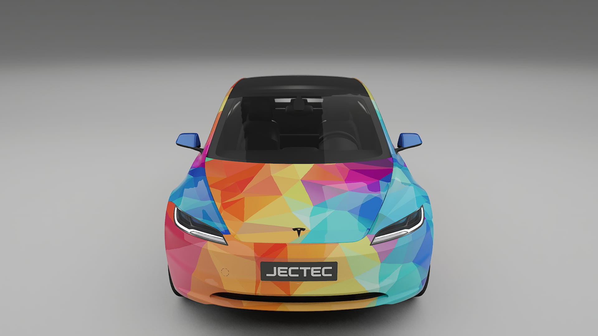 Tesla Model 3 Highland VECTOR VIBE – Designový Wrap PPF Fólie na auto - tisknutelný polyuretan