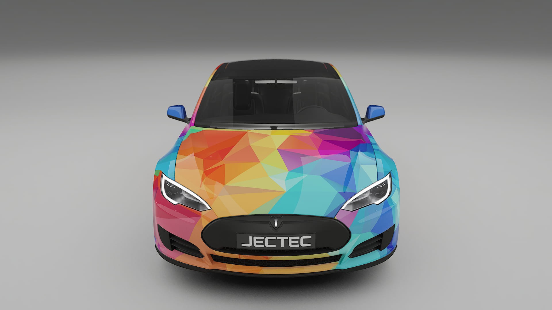 Tesla Model-S VECTOR VIBE – Designový Wrap PPF Fólie na auto - tisknutelný polyuretan