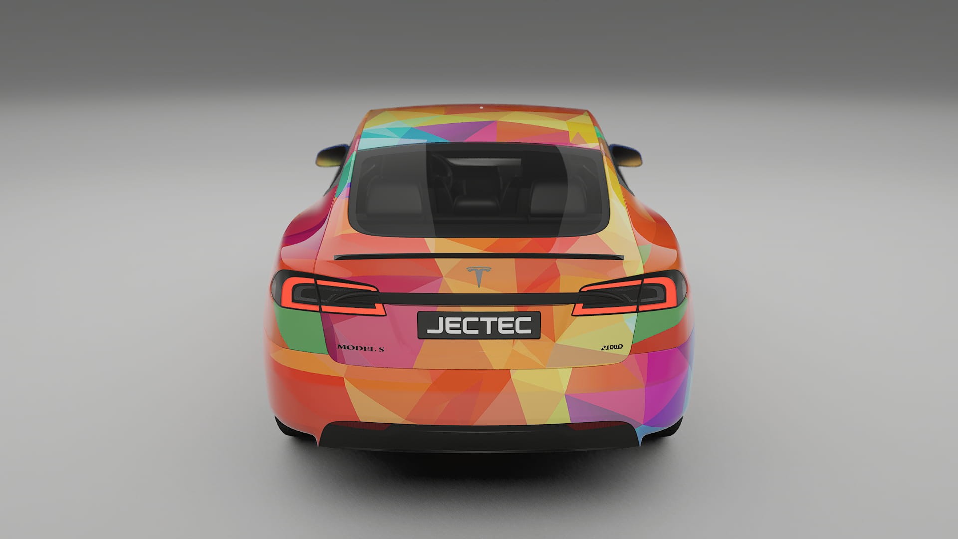 Tesla Model-S Refresh VECTOR VIBE – Designový Wrap PPF Fólie na auto - tisknutelný polyuretan