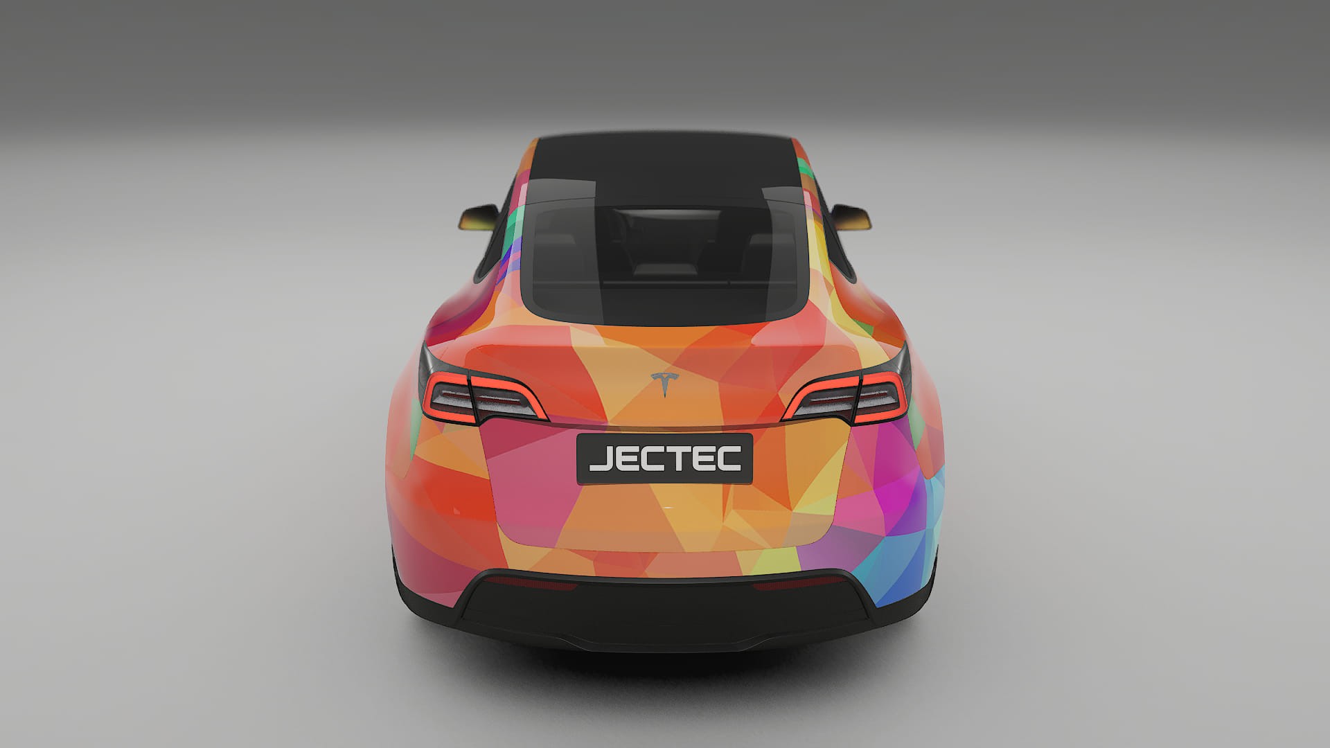 Tesla Model Y VECTOR VIBE – Designový Wrap PPF Fólie na auto - tisknutelný polyuretan