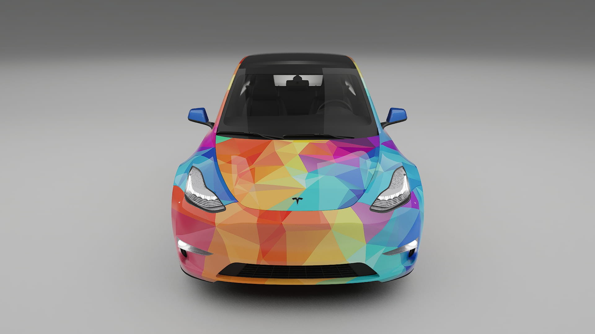 Tesla Model Y VECTOR VIBE – Designový Wrap PPF Fólie na auto - tisknutelný polyuretan