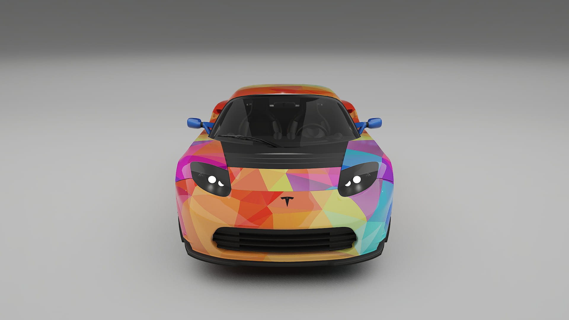 Tesla Roadster 2.5 VECTOR VIBE – Designový Wrap PPF Fólie na auto - tisknutelný polyuretan