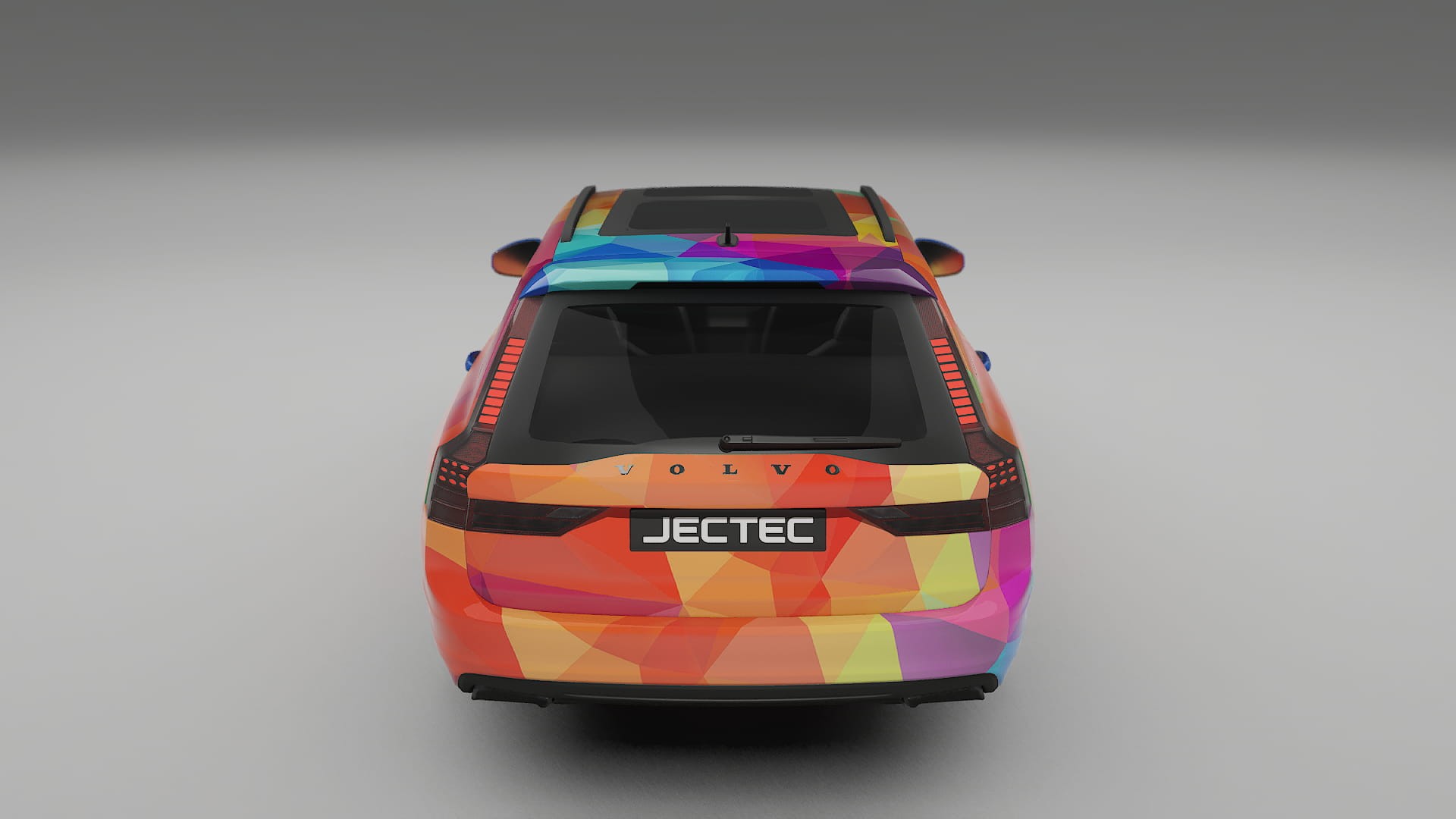 Volvo V90 P5 VECTOR VIBE – Designový Wrap PPF Fólie na auto - tisknutelný polyuretan