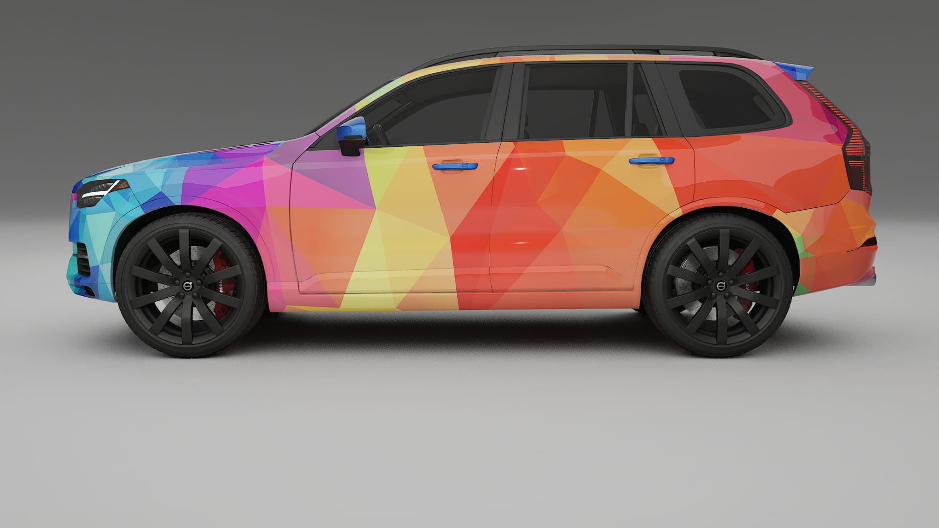 Volvo XC90 SPA VECTOR VIBE – Designový Wrap PPF Fólie na auto - tisknutelný polyuretan