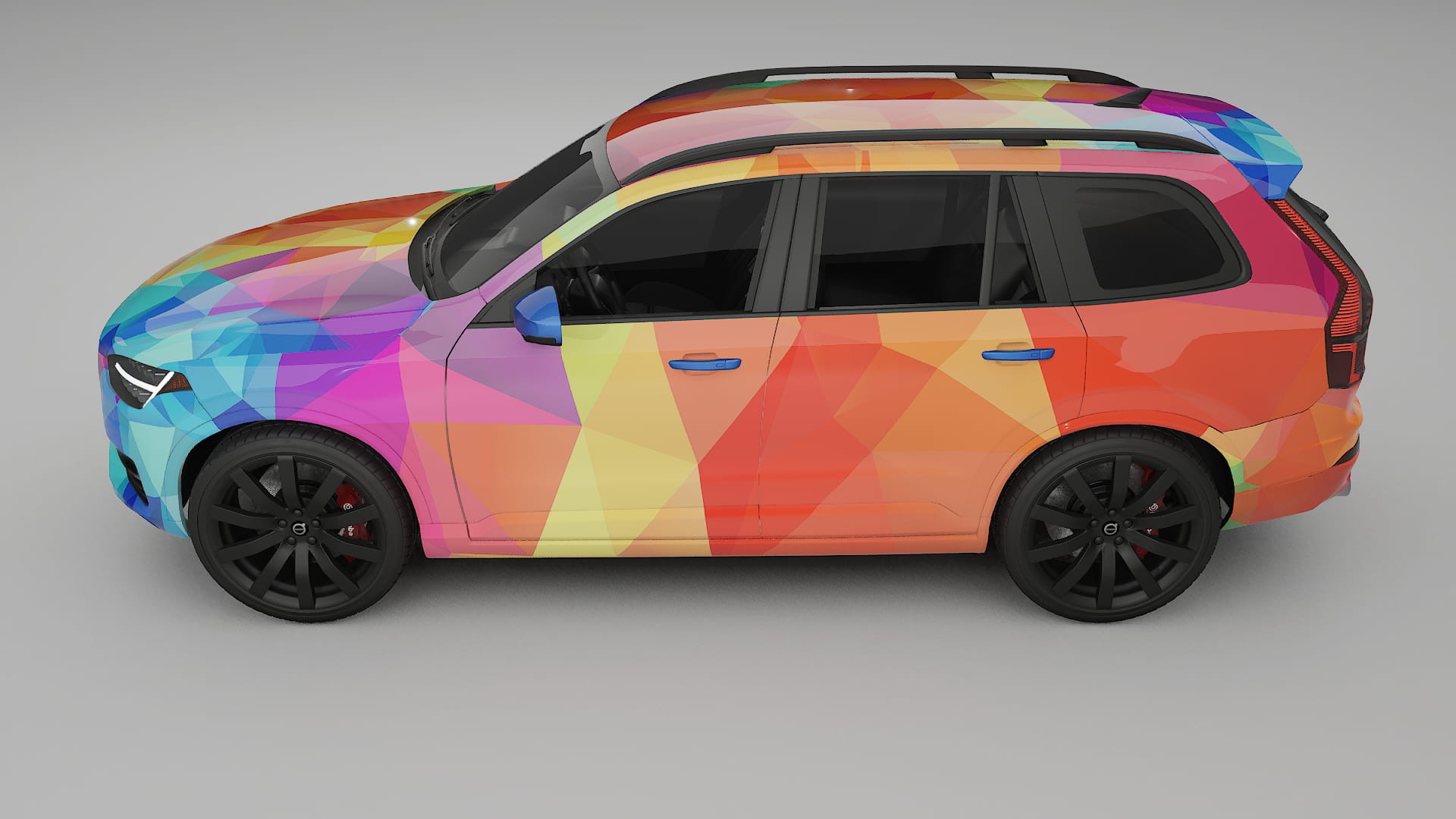 Volvo XC90 SPA VECTOR VIBE – Designový Wrap PPF Fólie na auto - tisknutelný polyuretan