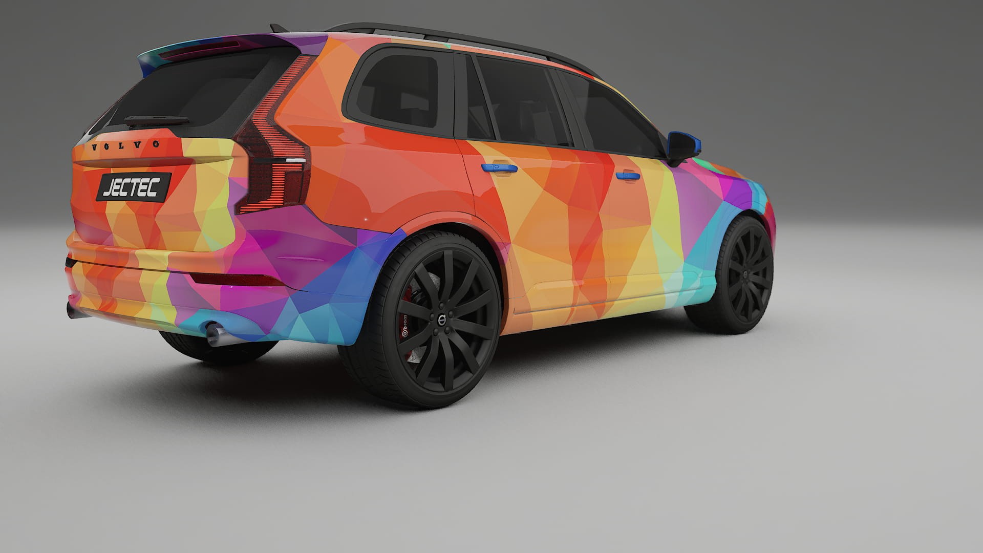 Volvo XC90 SPA VECTOR VIBE – Designový Wrap PPF Fólie na auto - tisknutelný polyuretan