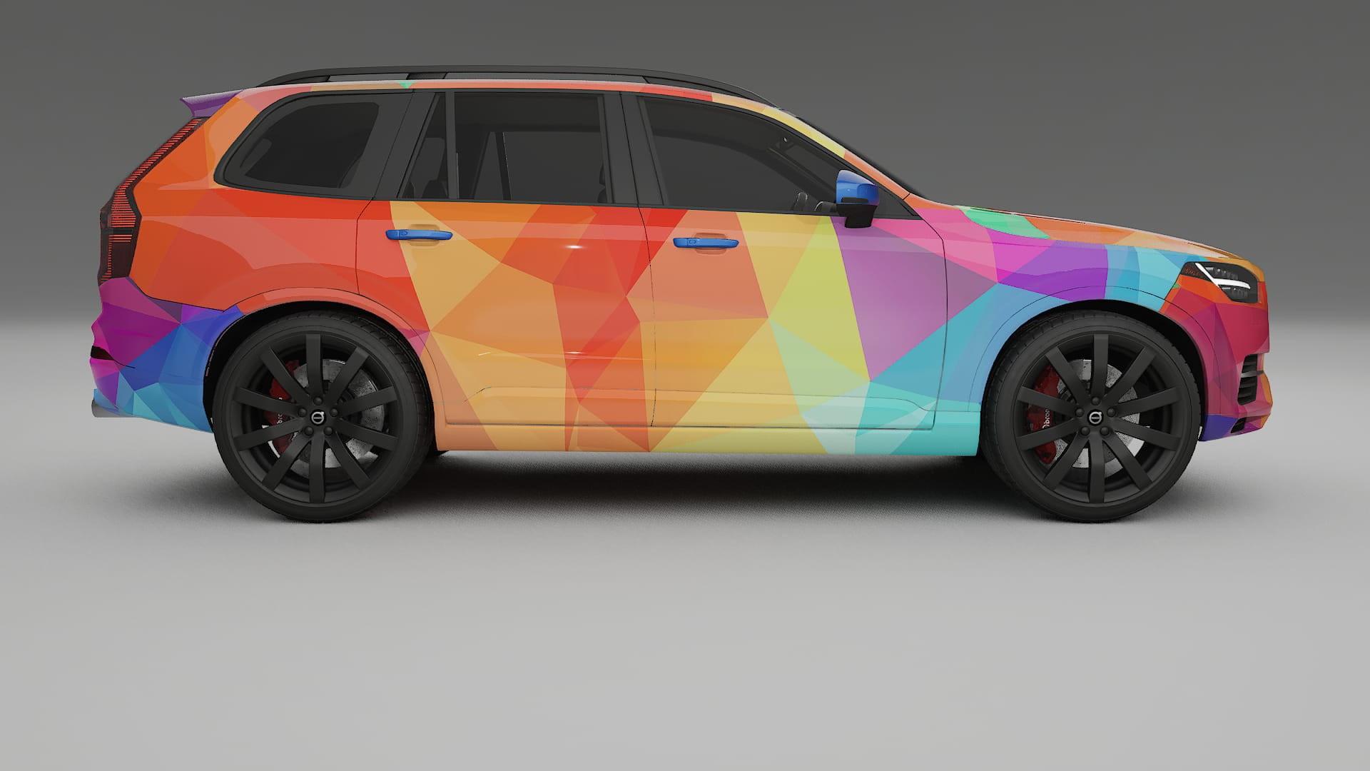 Volvo XC90 SPA VECTOR VIBE – Designový Wrap PPF Fólie na auto - tisknutelný polyuretan