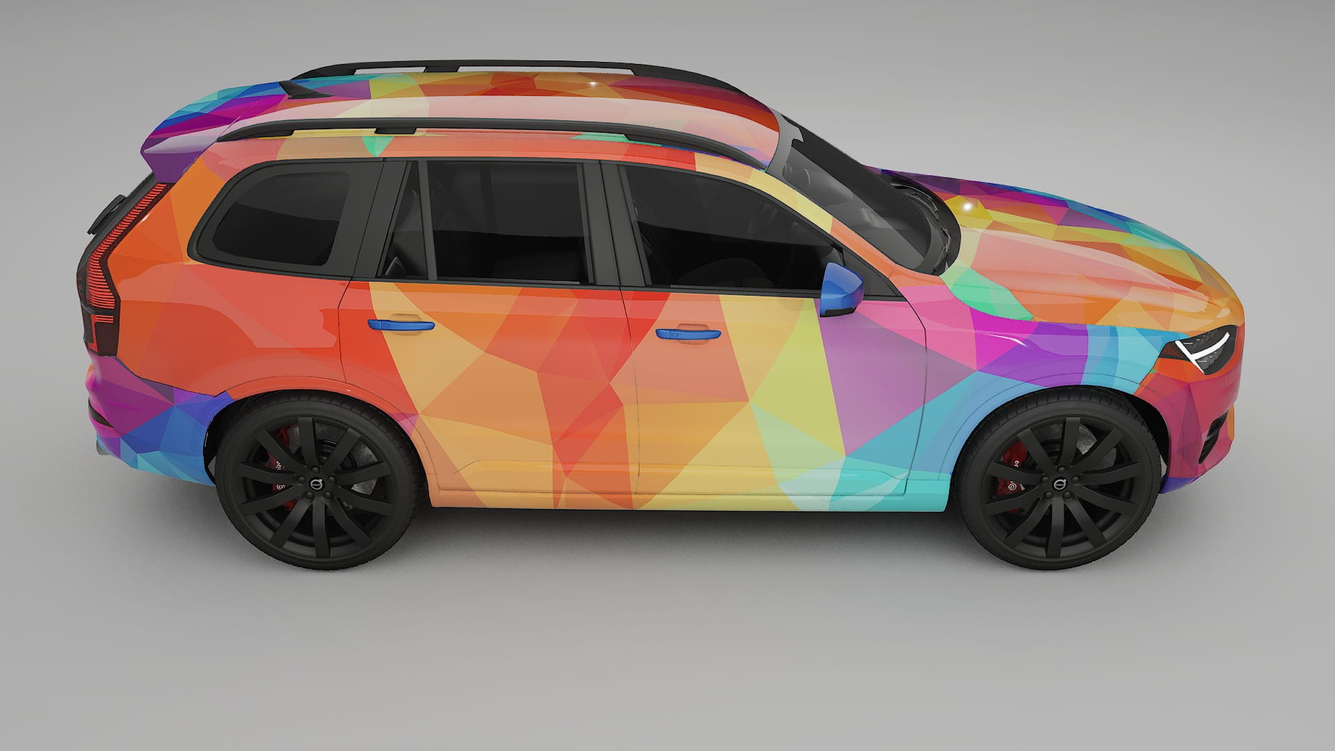 Volvo XC90 SPA VECTOR VIBE – Designový Wrap PPF Fólie na auto - tisknutelný polyuretan