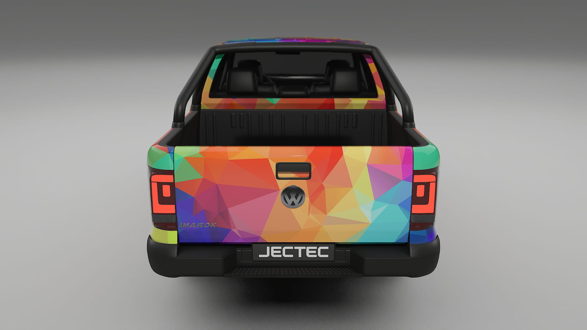 VW Amarok 2H VECTOR VIBE – Designový Wrap PPF Fólie na auto - tisknutelný polyuretan
