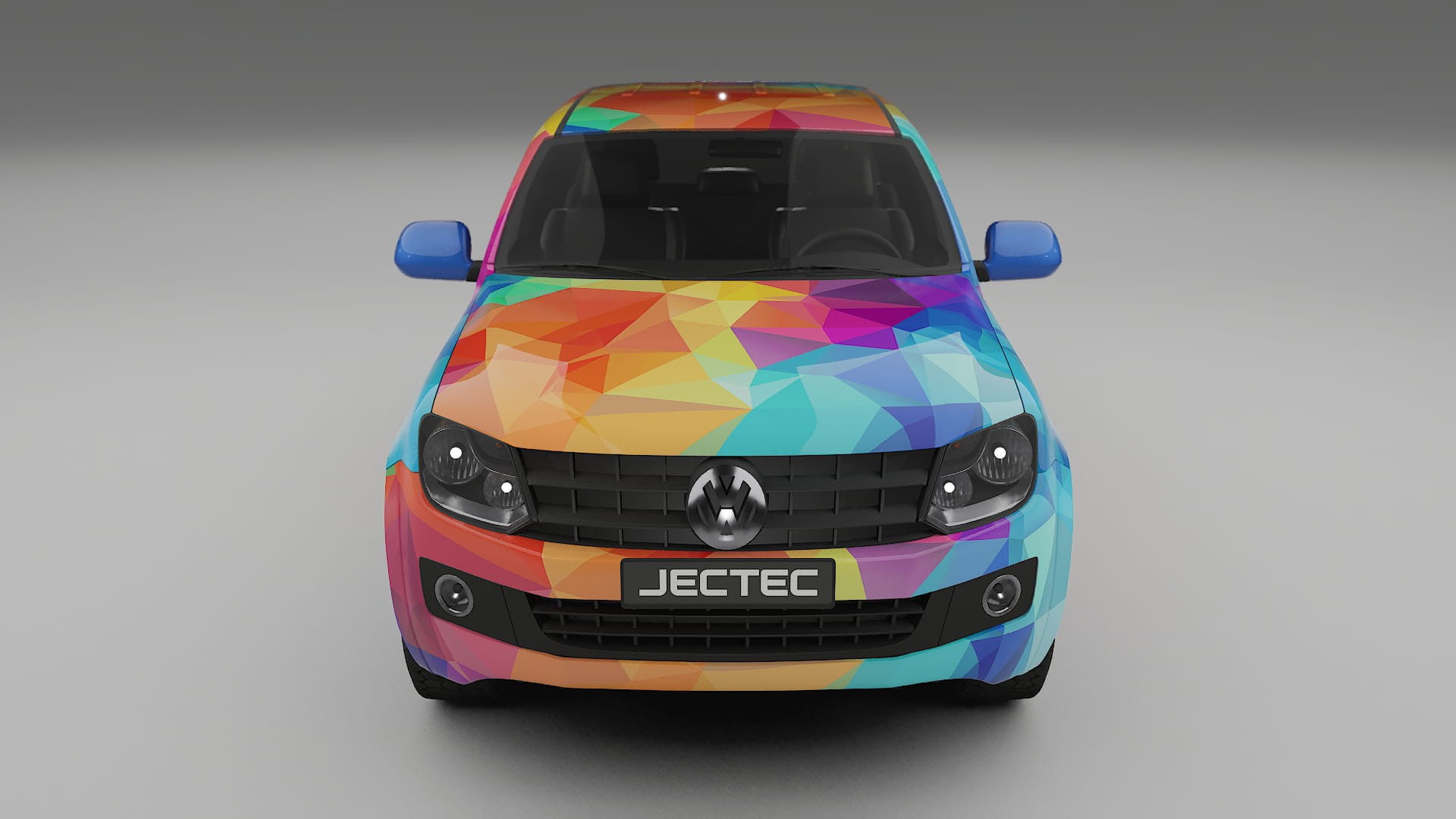 VW Amarok 2H VECTOR VIBE – Designový Wrap PPF Fólie na auto - tisknutelný polyuretan