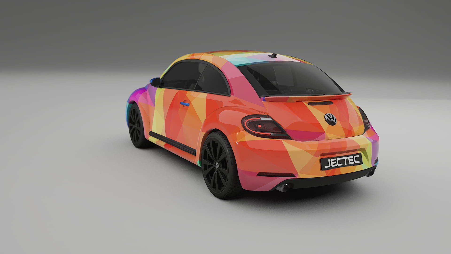 VW Beetle A5 prefacelift VECTOR VIBE – Designový Wrap PPF Fólie na auto - tisknutelný polyuretan