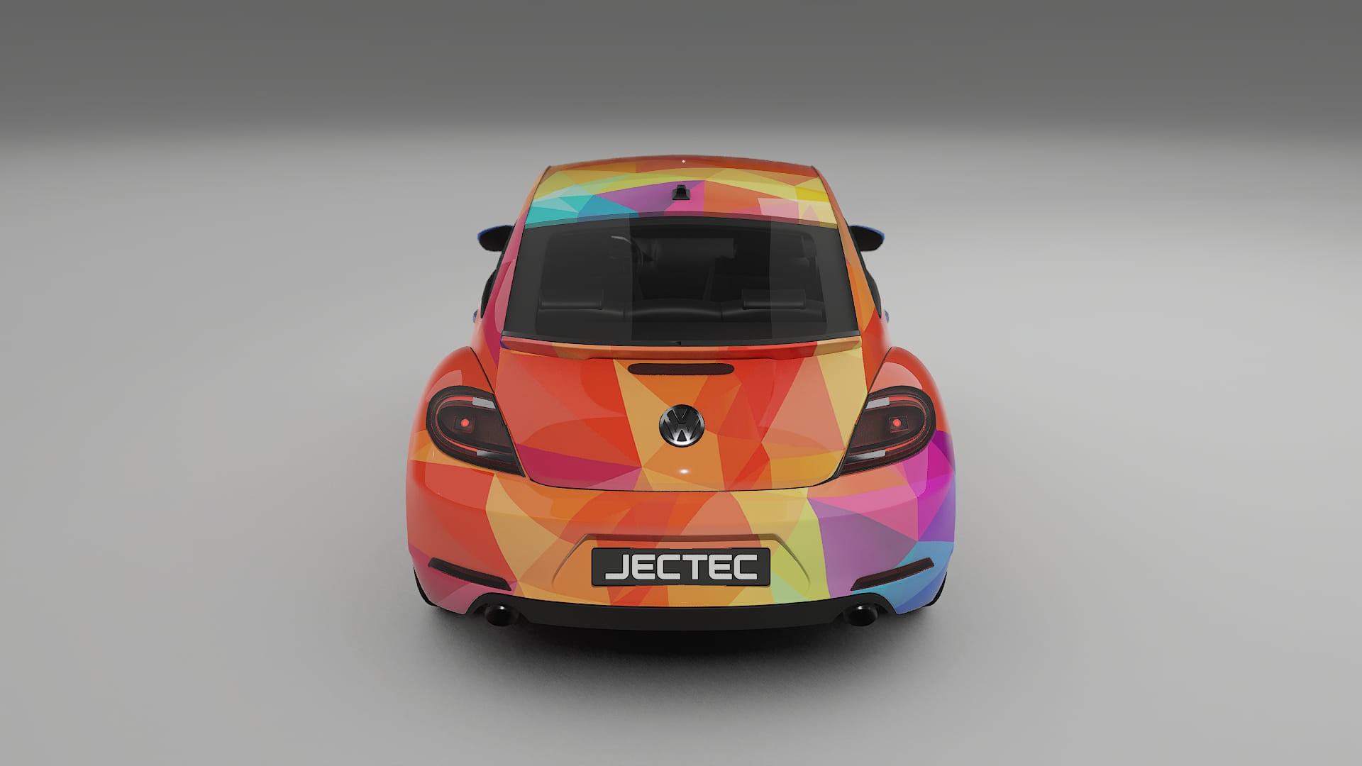 VW Beetle A5 prefacelift VECTOR VIBE – Designový Wrap PPF Fólie na auto - tisknutelný polyuretan
