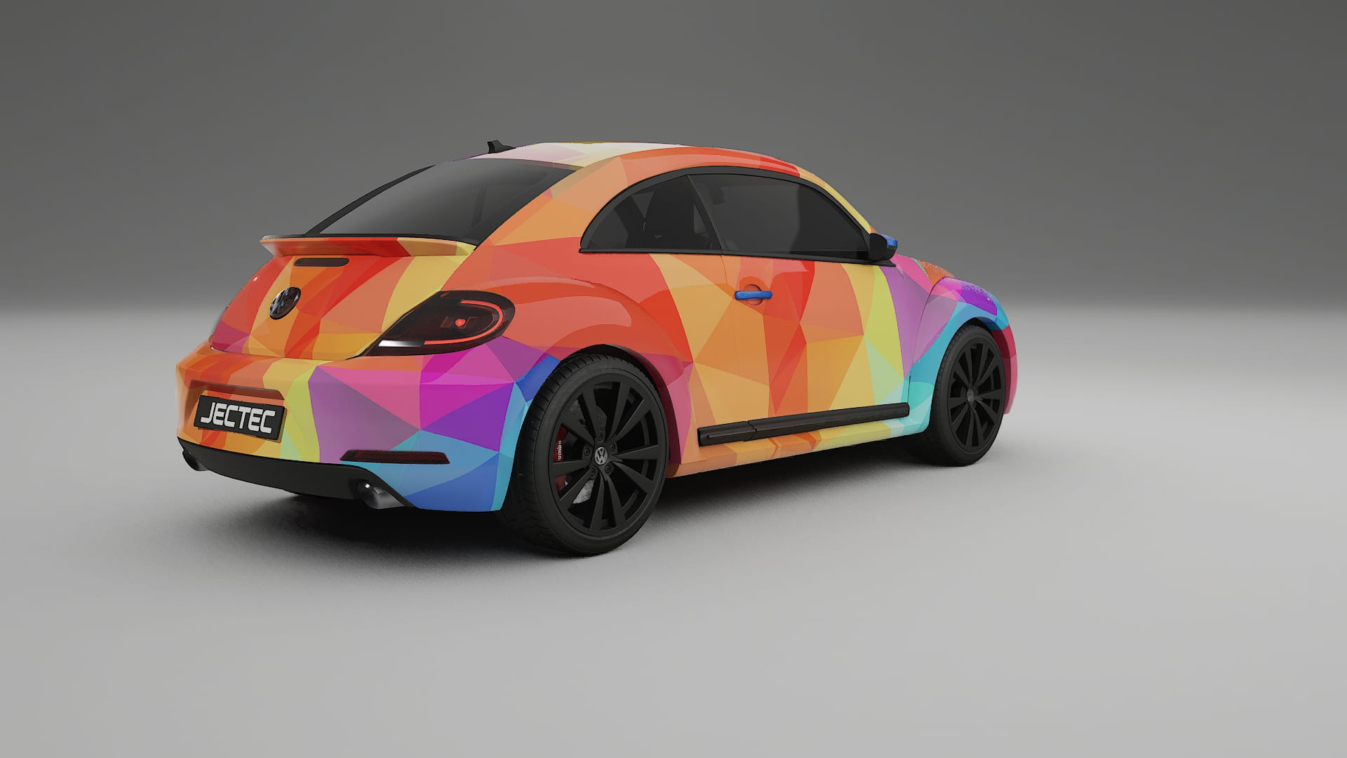 VW Beetle A5 prefacelift VECTOR VIBE – Designový Wrap PPF Fólie na auto - tisknutelný polyuretan