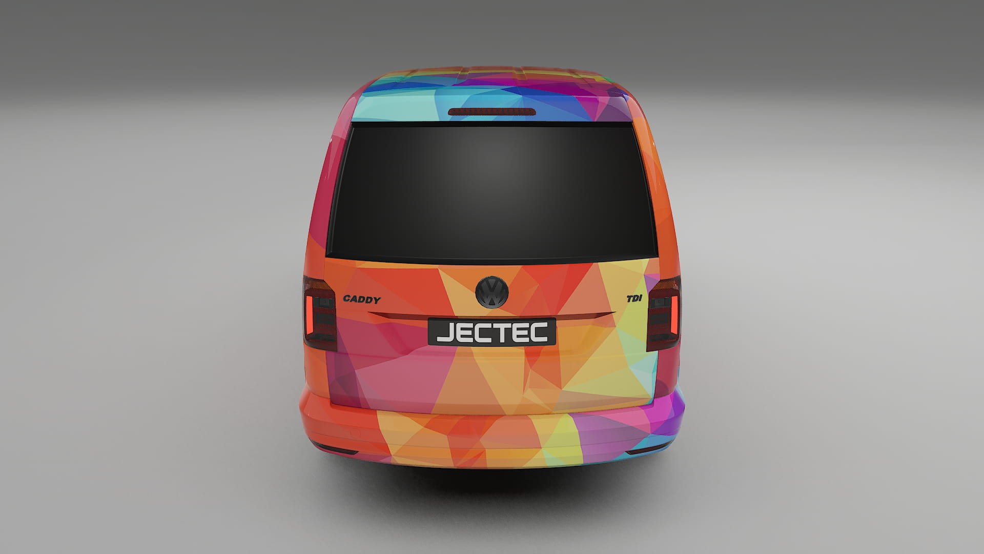 VW Caddy Maxi SB VECTOR VIBE – Designový Wrap PPF Fólie na auto - tisknutelný polyuretan