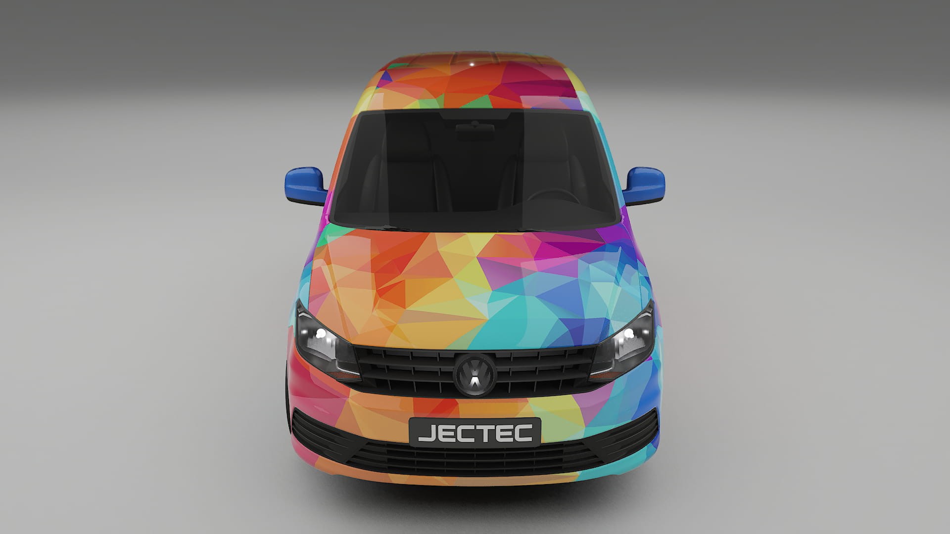 VW Caddy Maxi SB VECTOR VIBE – Designový Wrap PPF Fólie na auto - tisknutelný polyuretan