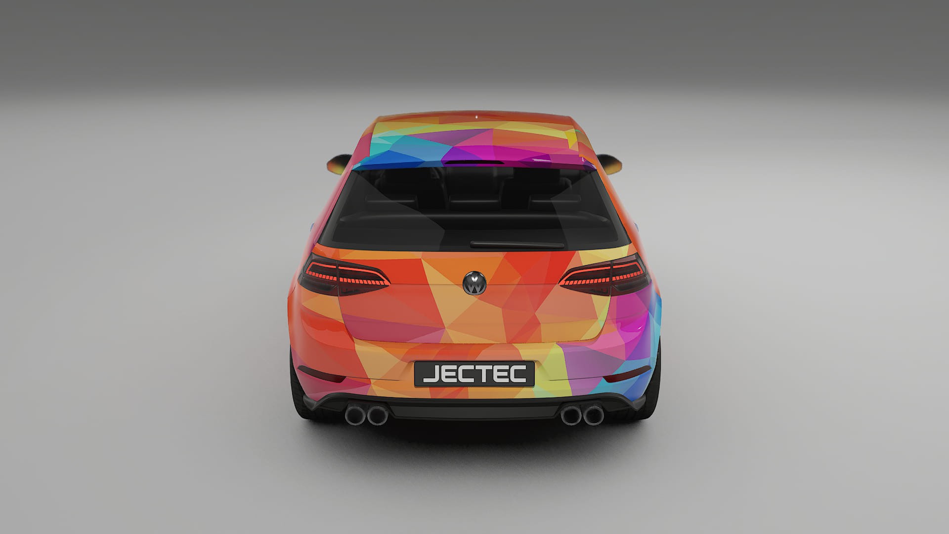 VW Golf Mk7 VECTOR VIBE – Designový Wrap PPF Fólie na auto - tisknutelný polyuretan