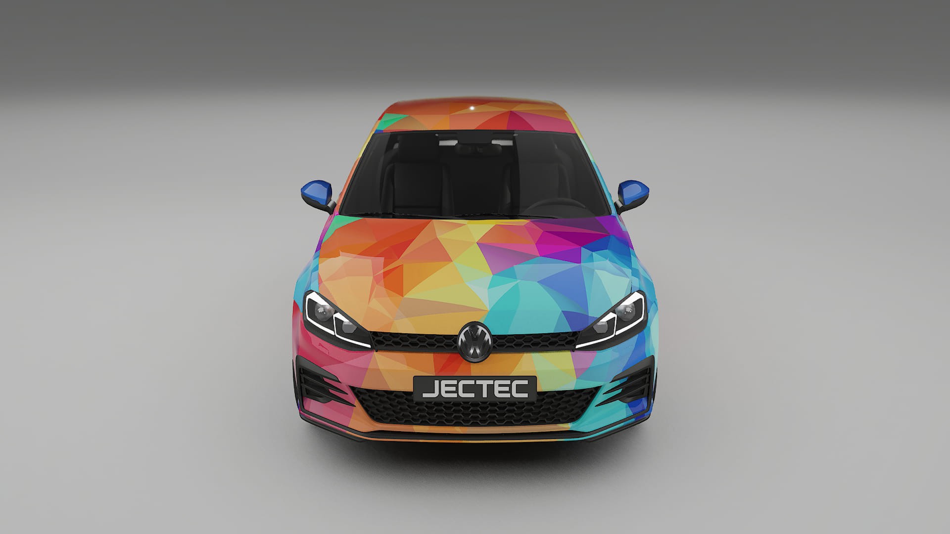 VW Golf Mk7 VECTOR VIBE – Designový Wrap PPF Fólie na auto - tisknutelný polyuretan