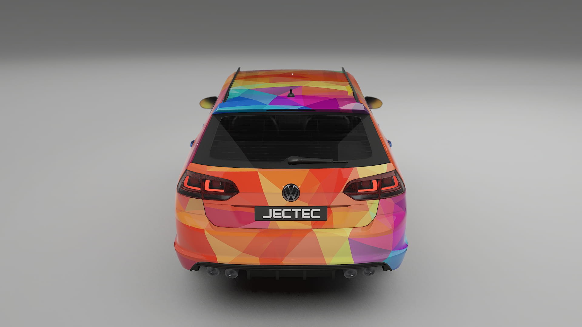 VW Golf Variant Mk7 VECTOR VIBE – Designový Wrap PPF Fólie na auto - tisknutelný polyuretan