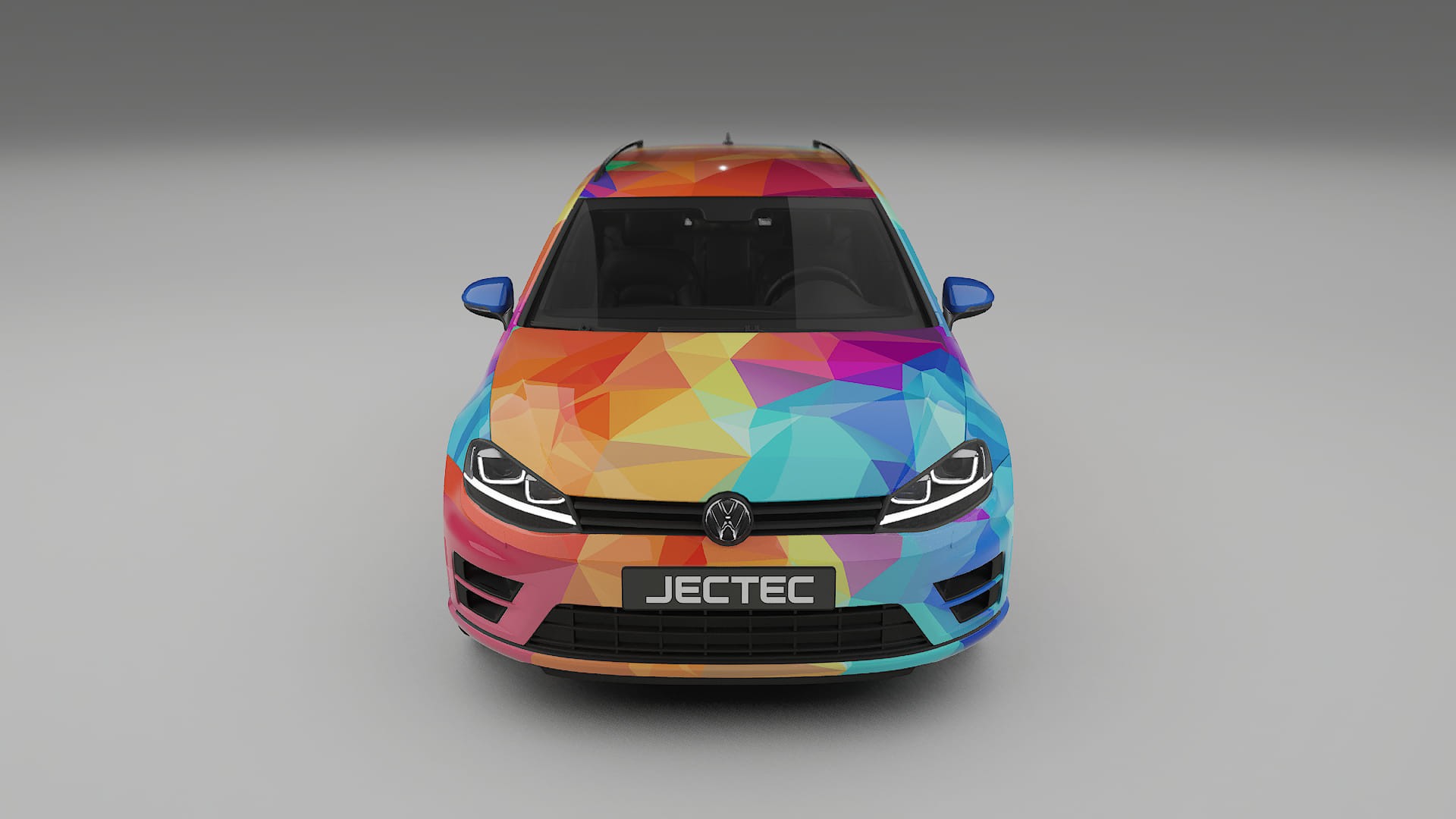 VW Golf Variant Mk7 VECTOR VIBE – Designový Wrap PPF Fólie na auto - tisknutelný polyuretan