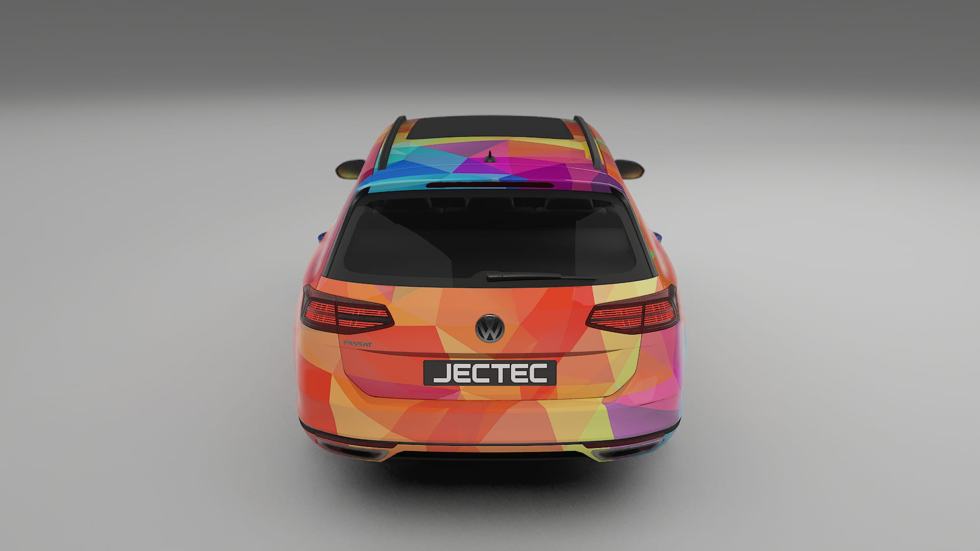 VW Passat VariantR B8 VECTOR VIBE – Designový Wrap PPF Fólie na auto - tisknutelný polyuretan
