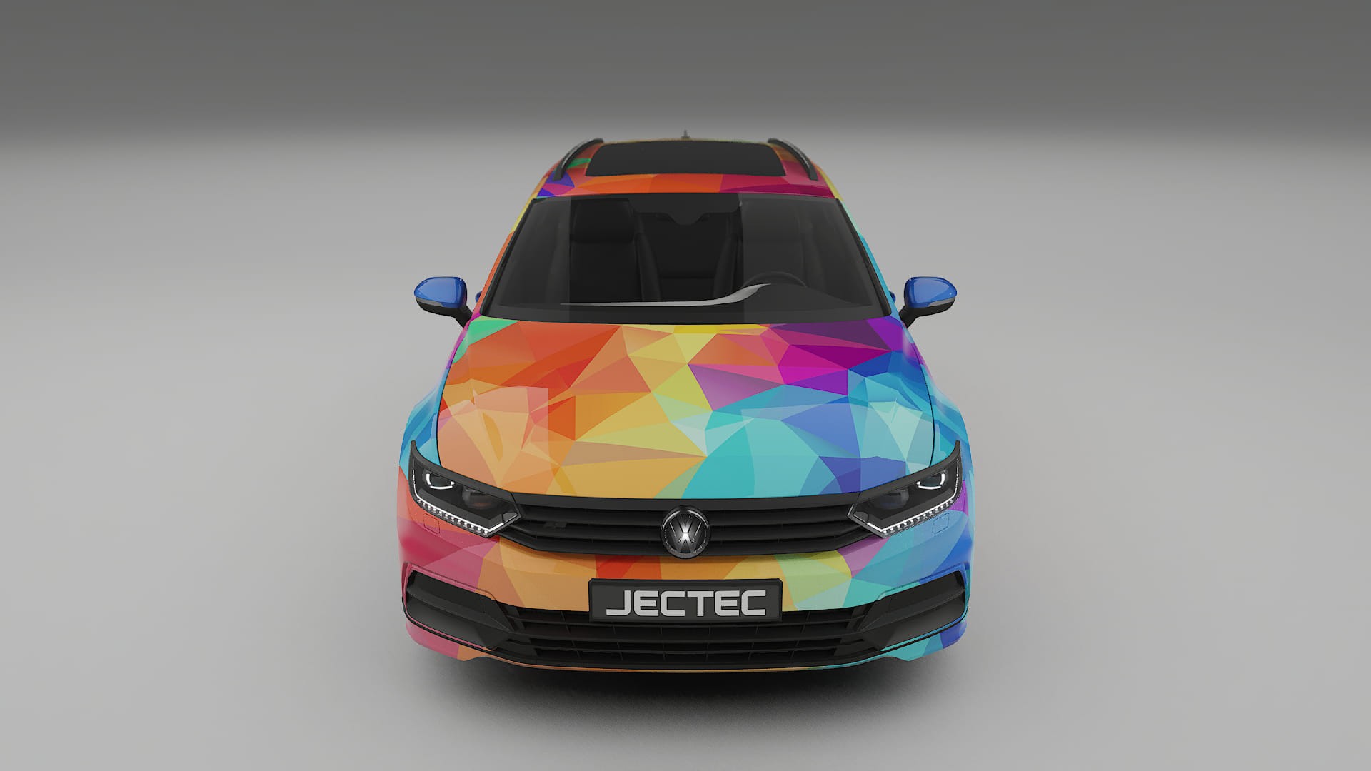 VW Passat VariantR B8 VECTOR VIBE – Designový Wrap PPF Fólie na auto - tisknutelný polyuretan