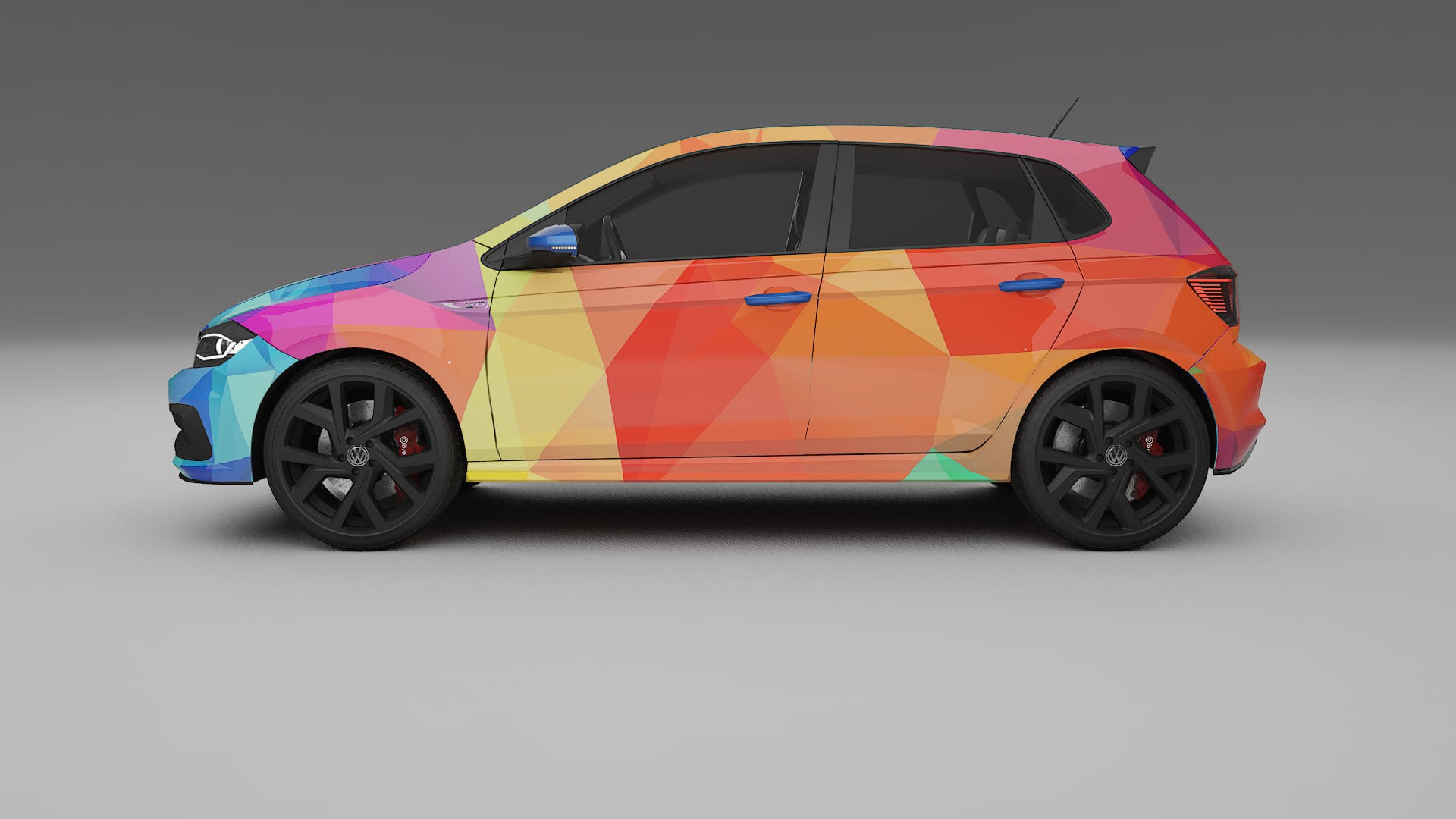 VW Polo GTI VI VECTOR VIBE – Designový Wrap PPF Fólie na auto - tisknutelný polyuretan