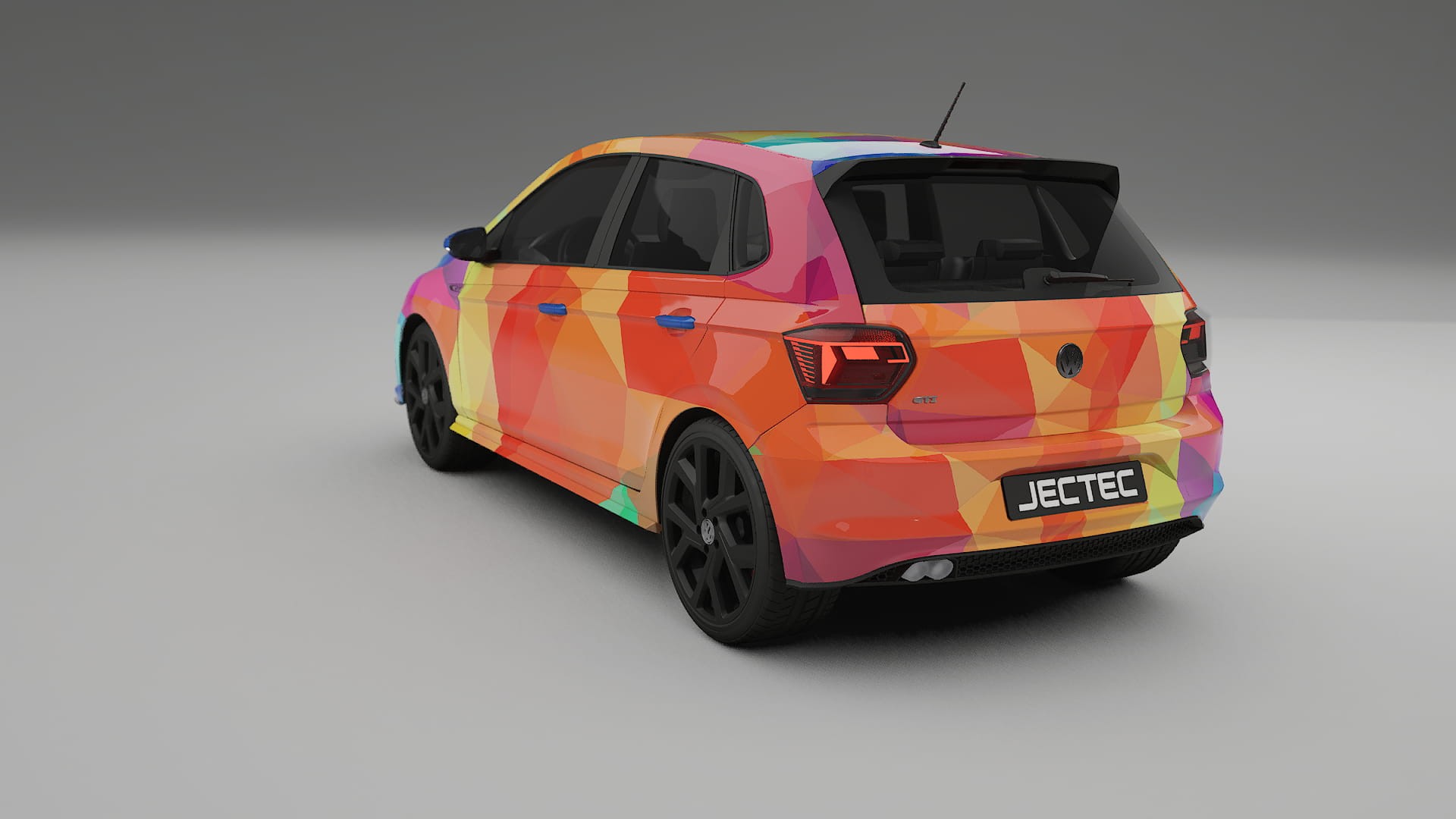VW Polo GTI VI VECTOR VIBE – Designový Wrap PPF Fólie na auto - tisknutelný polyuretan
