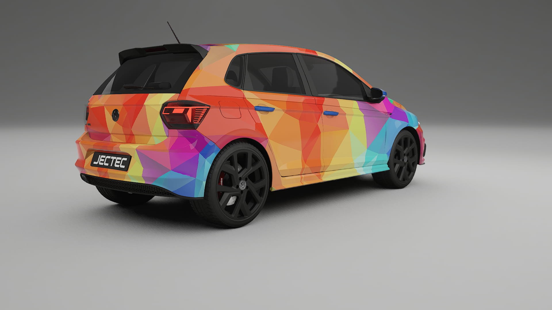VW Polo GTI VI VECTOR VIBE – Designový Wrap PPF Fólie na auto - tisknutelný polyuretan