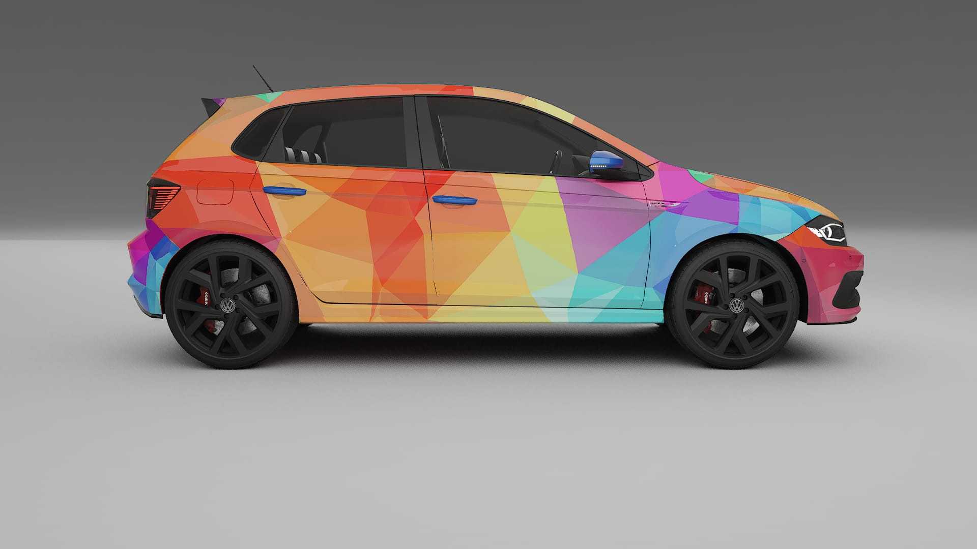 VW Polo GTI VI VECTOR VIBE – Designový Wrap PPF Fólie na auto - tisknutelný polyuretan