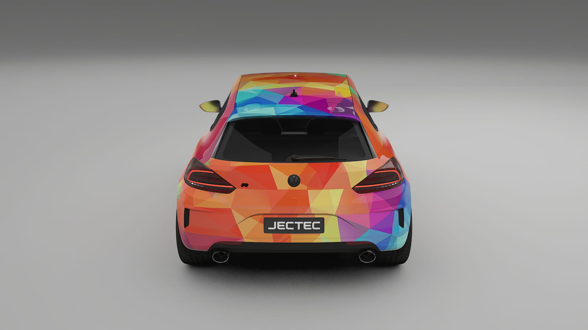 VW Scirocco R III VECTOR VIBE – Designový Wrap PPF Fólie na auto - tisknutelný polyuretan