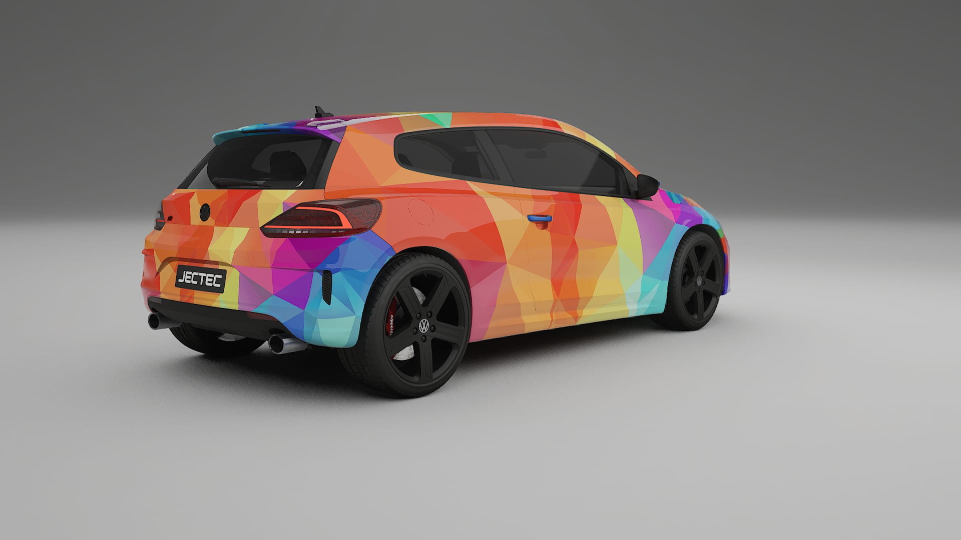 VW Scirocco R III VECTOR VIBE – Designový Wrap PPF Fólie na auto - tisknutelný polyuretan