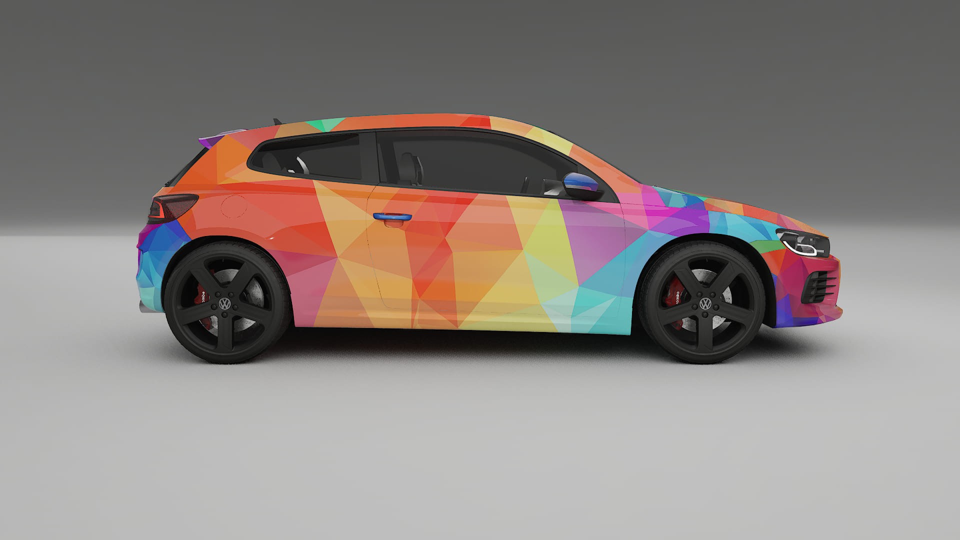 VW Scirocco R III VECTOR VIBE – Designový Wrap PPF Fólie na auto - tisknutelný polyuretan