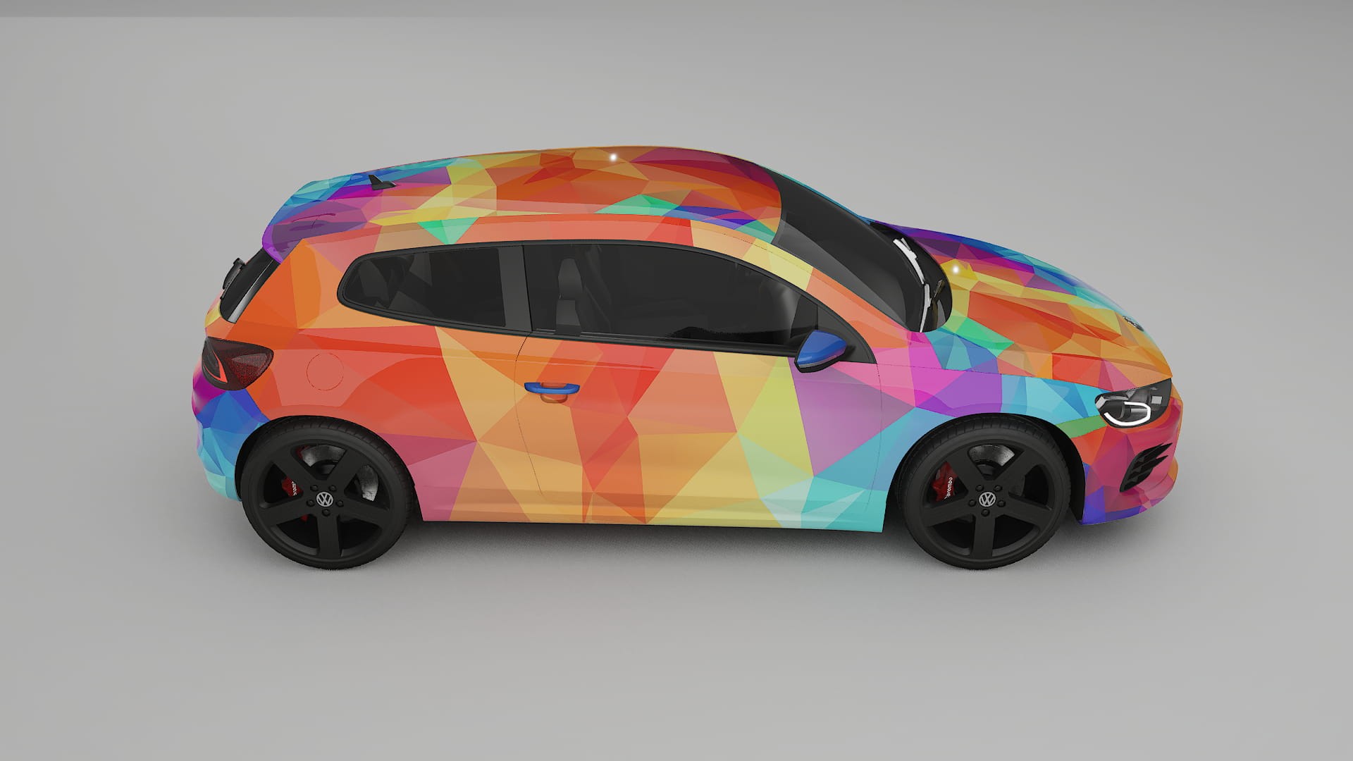 VW Scirocco R III VECTOR VIBE – Designový Wrap PPF Fólie na auto - tisknutelný polyuretan