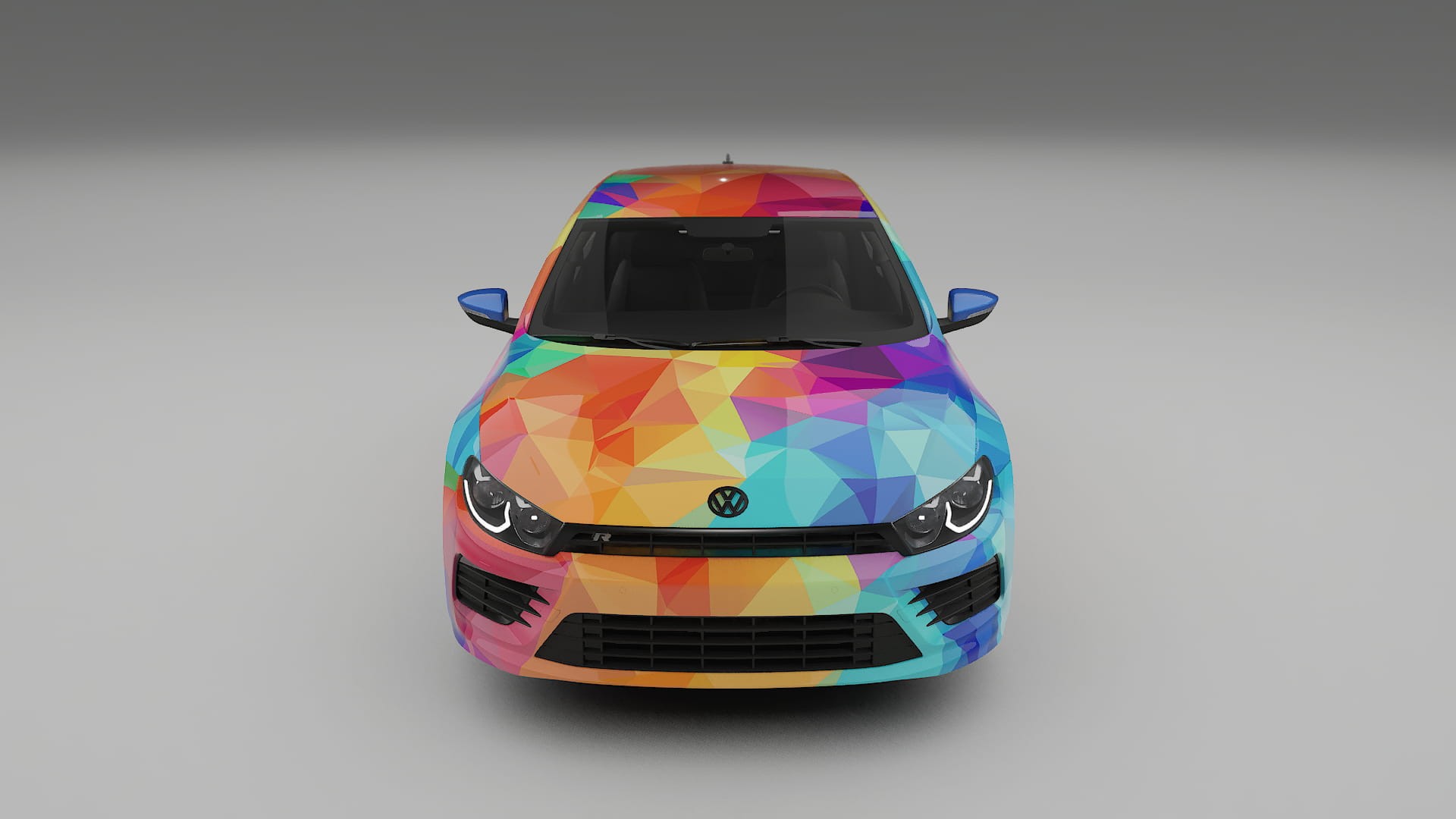 VW Scirocco R III VECTOR VIBE – Designový Wrap PPF Fólie na auto - tisknutelný polyuretan