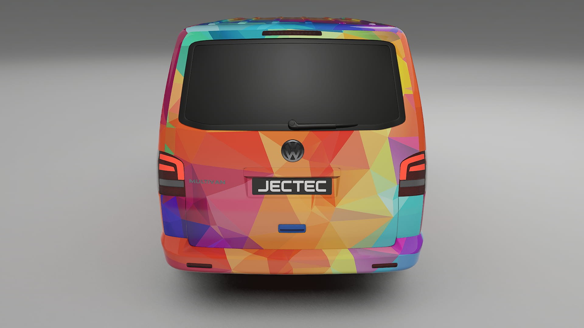 VW Transporter T5 Caravelle VECTOR VIBE – Designový Wrap PPF Fólie na auto - tisknutelný polyuretan
