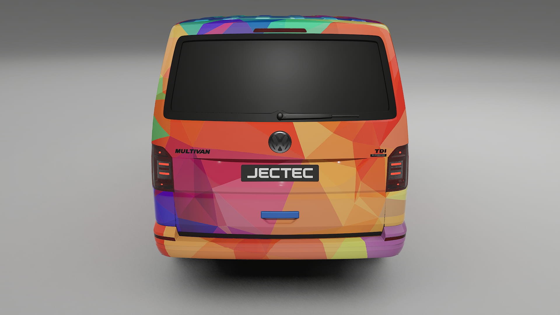 VW Transporter T6 Multivan VECTOR VIBE – Designový Wrap PPF Fólie na auto - tisknutelný polyuretan