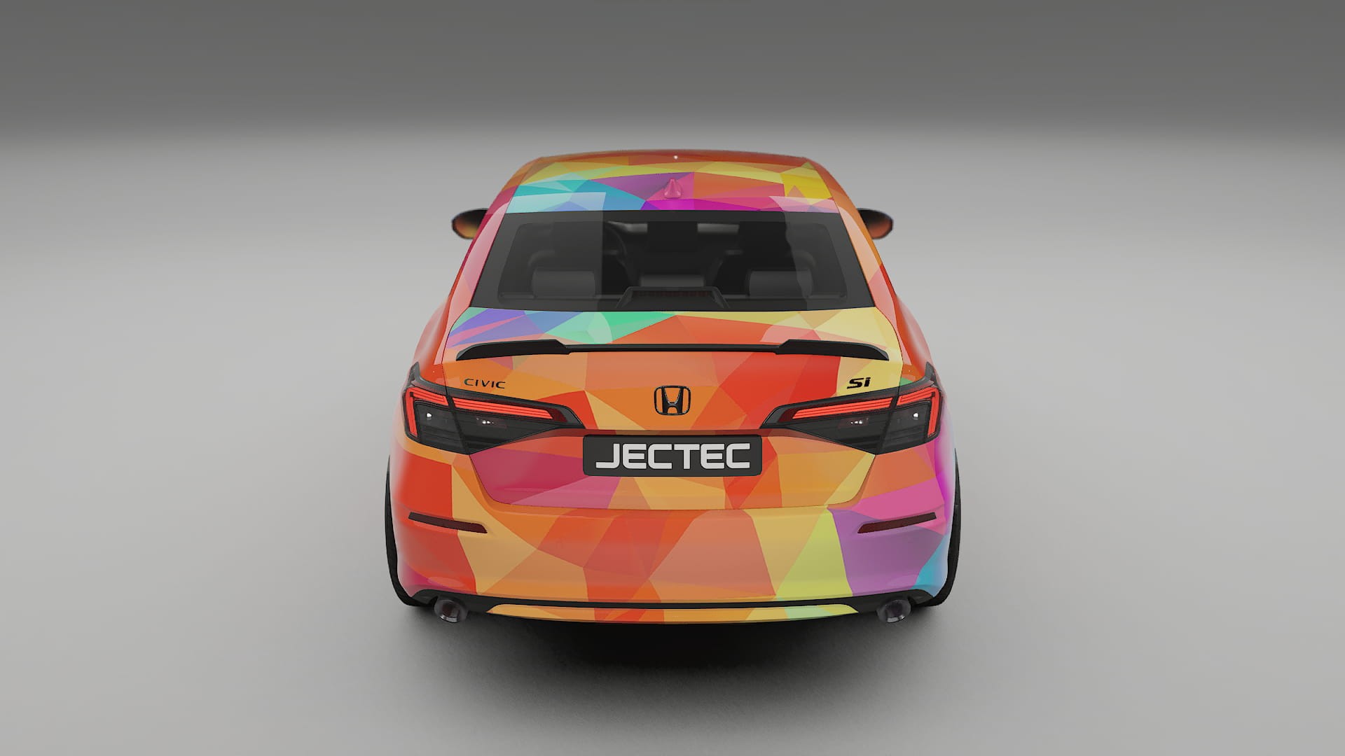 Honda Civic Si VECTOR VIBE – Designový Wrap PPF Fólie na auto - tisknutelný polyuretan