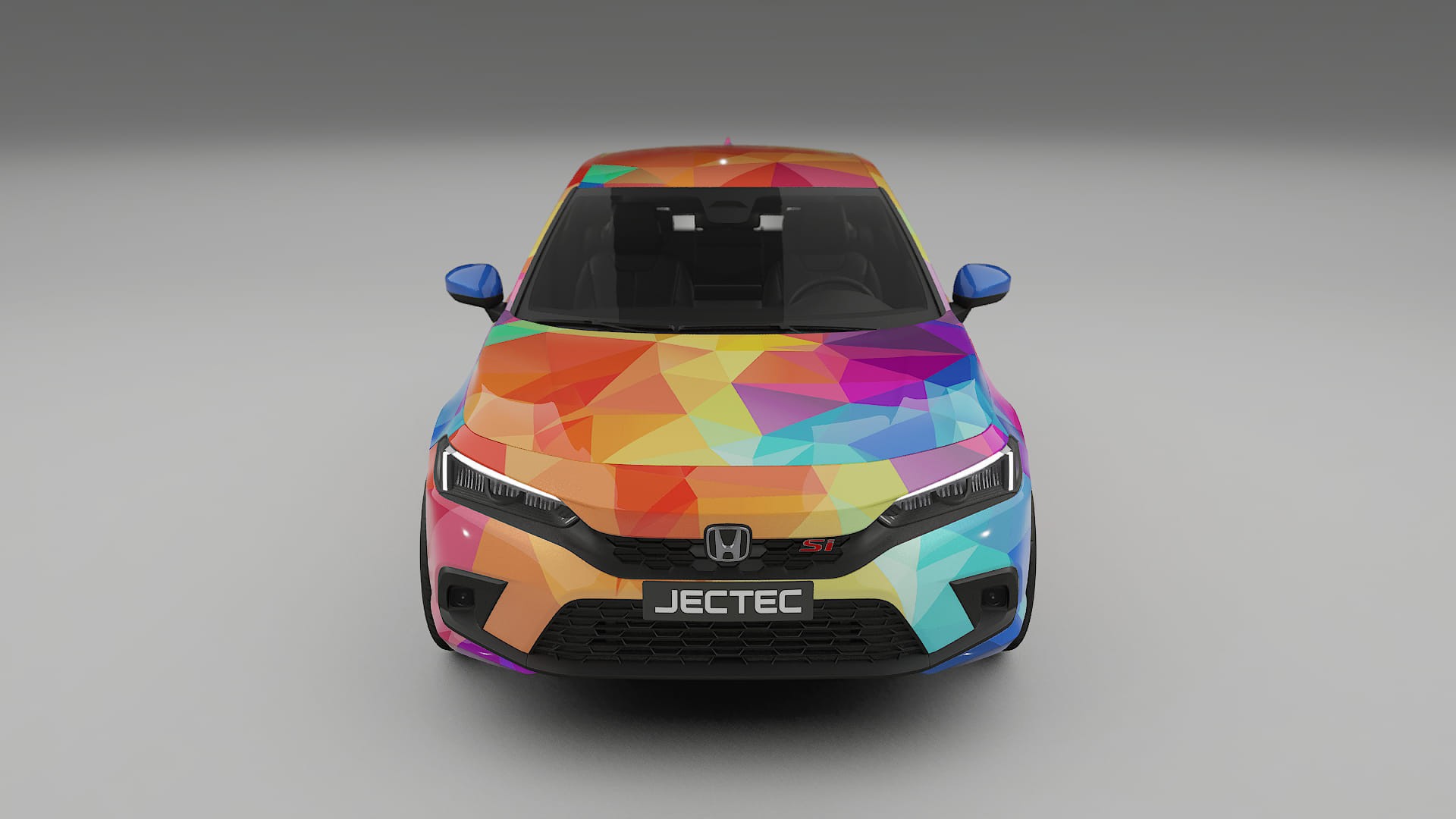 Honda Civic Si VECTOR VIBE – Designový Wrap PPF Fólie na auto - tisknutelný polyuretan