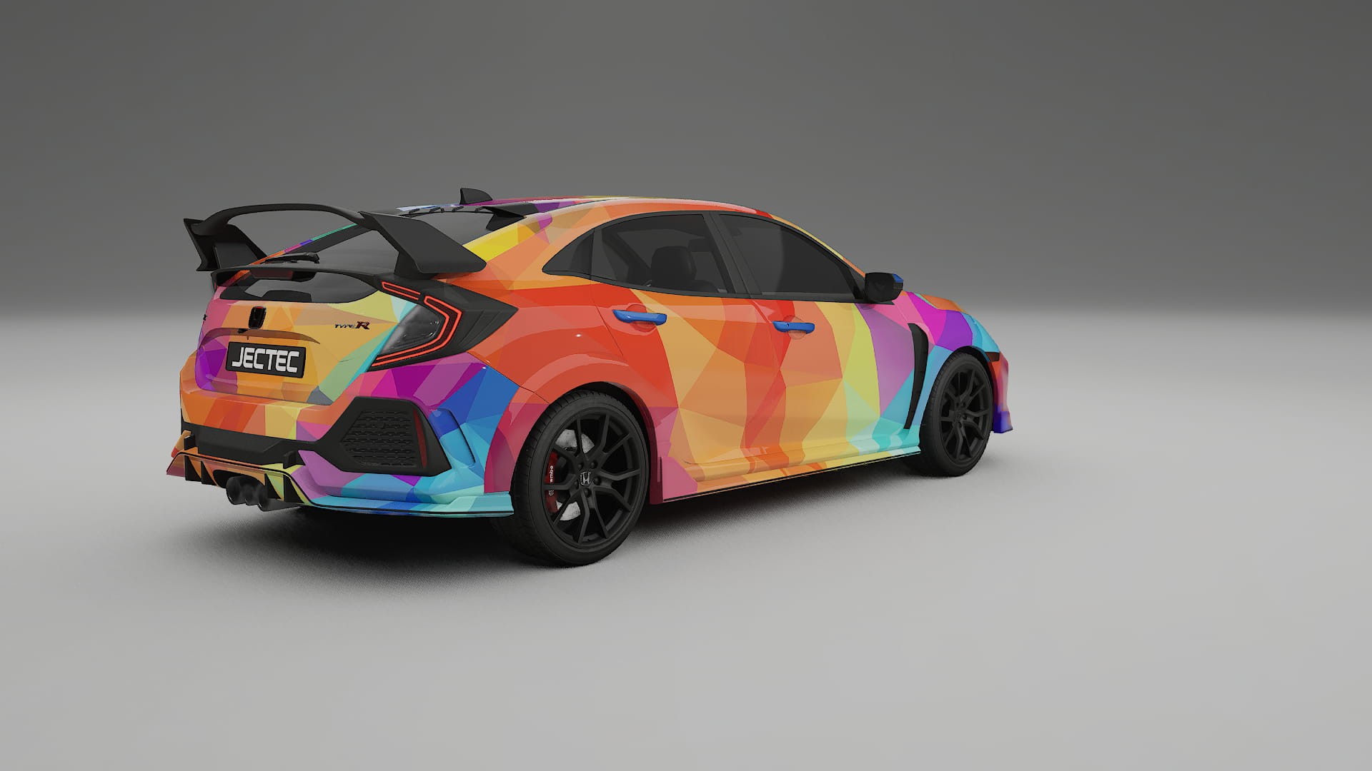 Honda Civic Type-R VECTOR VIBE – Designový Wrap PPF Fólie na auto - tisknutelný polyuretan
