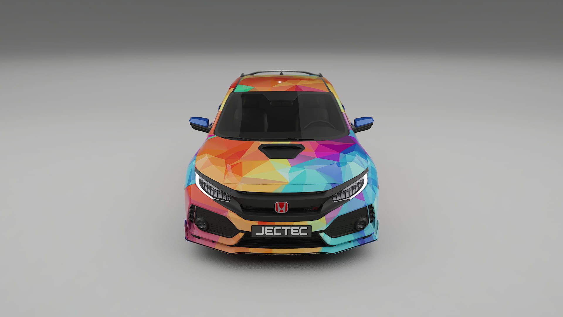 Honda Civic Type-R VECTOR VIBE – Designový Wrap PPF Fólie na auto - tisknutelný polyuretan