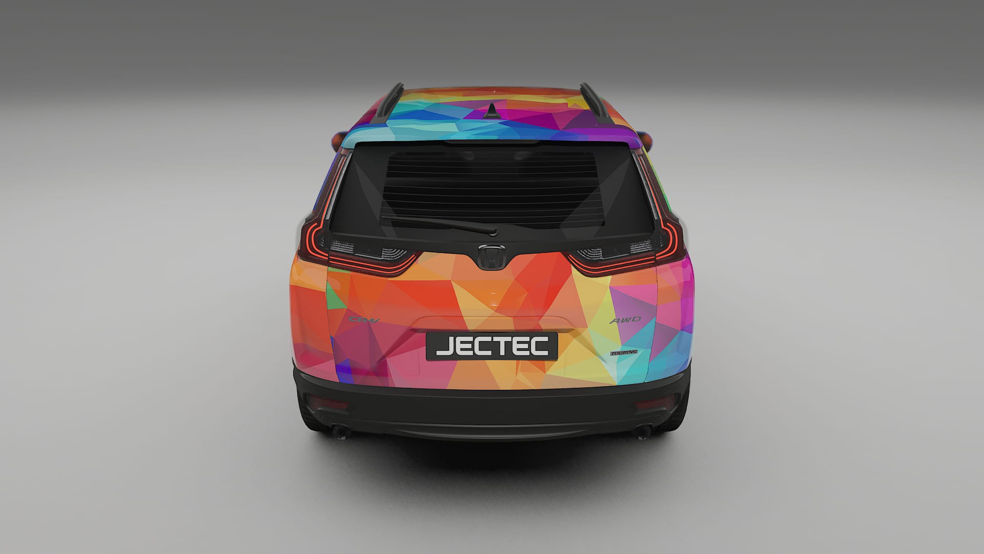 Honda CRV Touring prefacelift VECTOR VIBE – Designový Wrap PPF Fólie na auto - tisknutelný polyuretan