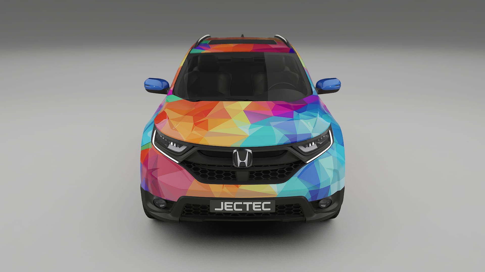 Honda CRV Touring prefacelift VECTOR VIBE – Designový Wrap PPF Fólie na auto - tisknutelný polyuretan