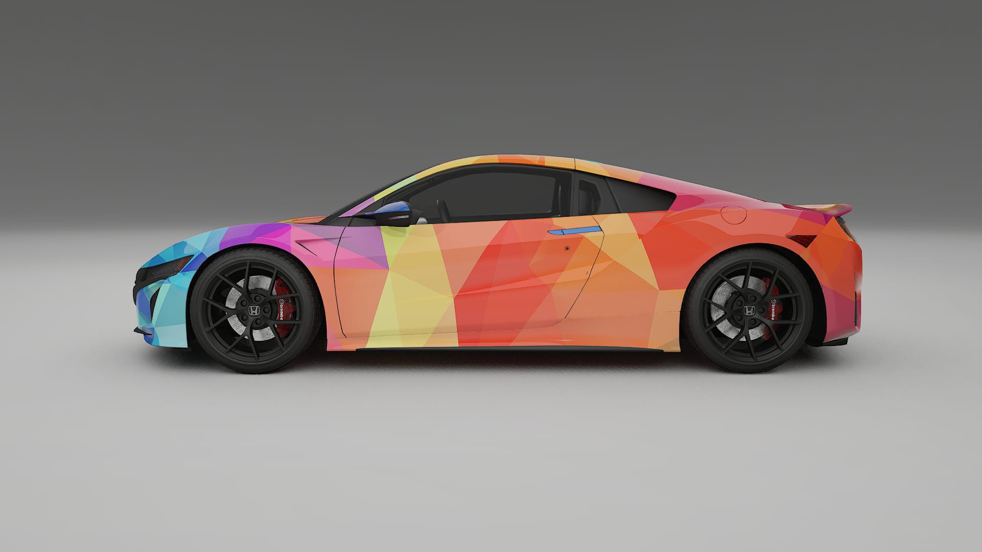 Honda NSX prefacelift VECTOR VIBE – Designový Wrap PPF Fólie na auto - tisknutelný polyuretan