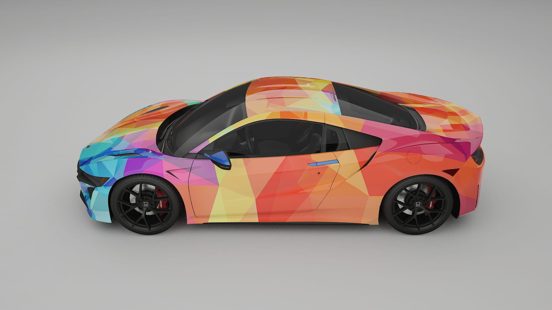 Honda NSX prefacelift VECTOR VIBE – Designový Wrap PPF Fólie na auto - tisknutelný polyuretan
